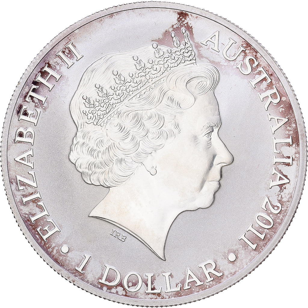 Australie, 1 Dollar, Kangaroo at Sunset, 2011, 1 Oz, Argent, SUP+