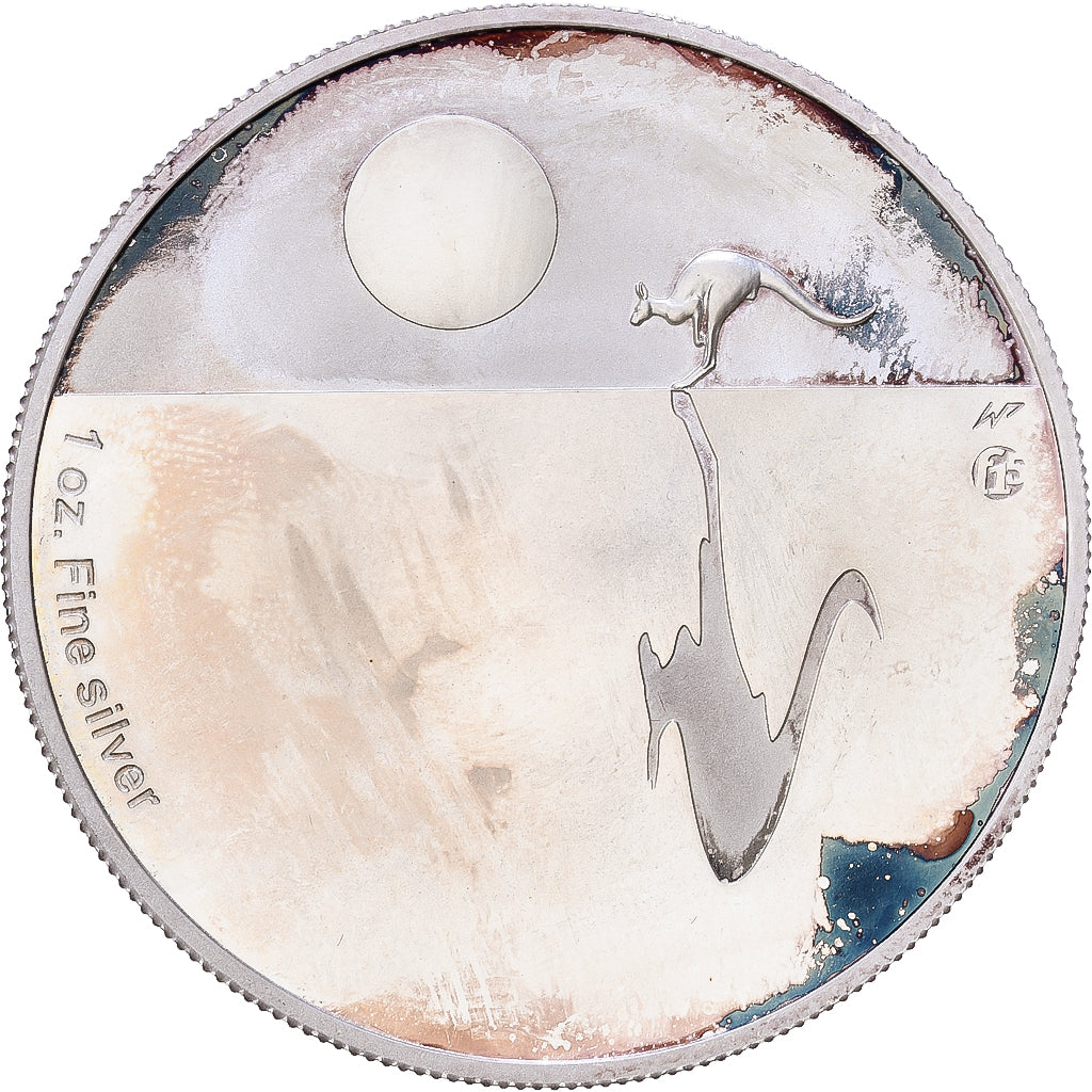 Australie, 1 Dollar, Kangaroo at Sunset, 2011, 1 Oz, Argent, SUP+