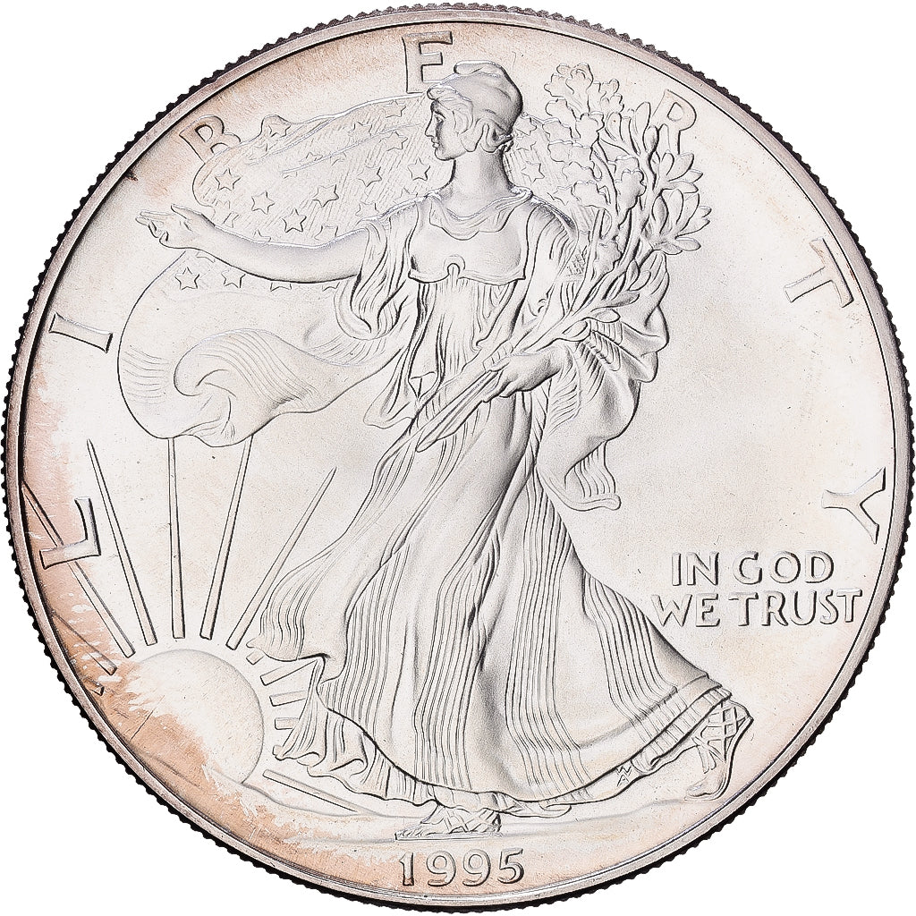 États-Unis, Dollar, Silver Eagle, 1995, U.S. Mint, Argent, FDC, KM:273
