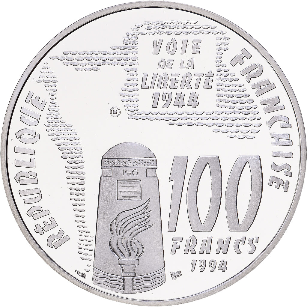 Frankreich, 100 Francs, Sainte-Mère-Église, 1994, Monnaie de Paris, BE