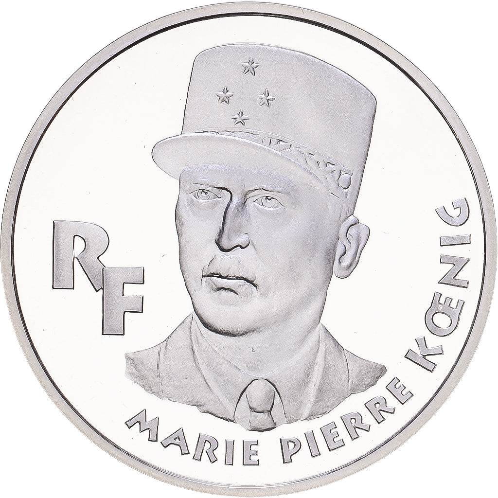 Frankreich, 100 Francs, Maréchal Koenig, 1994, Paris, Silber, STGL, KM:1040