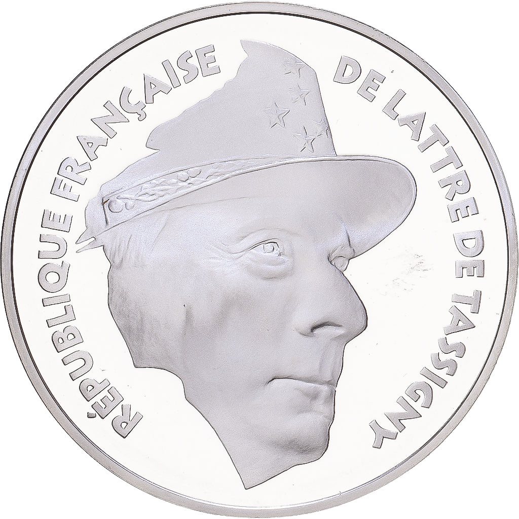 Frankrijk, 100 Francs, De Lattre de Tassigny, 1994, Paris, Zilver, FDC, KM:1044
