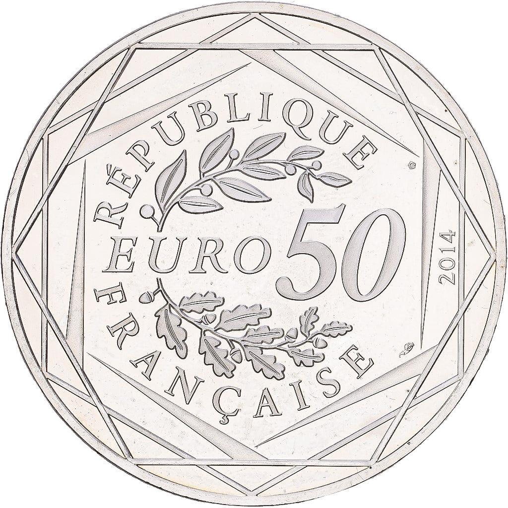 Frankrijk, 50 Euro, 2014, Paris, Zilver, ZF+