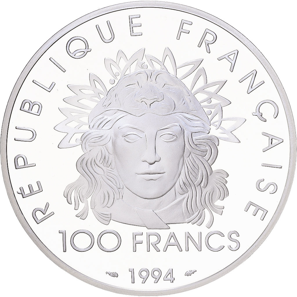 Frankrijk, 100 Francs, 1994, Monnaie de Paris, Zilver, FDC, KM:1047