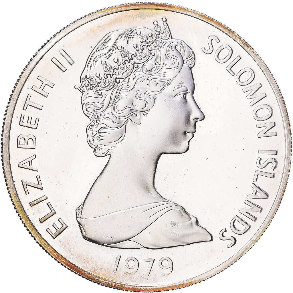 Isole Salomone, 10 Dollars, 1979, Argento, SPL, KM:10a