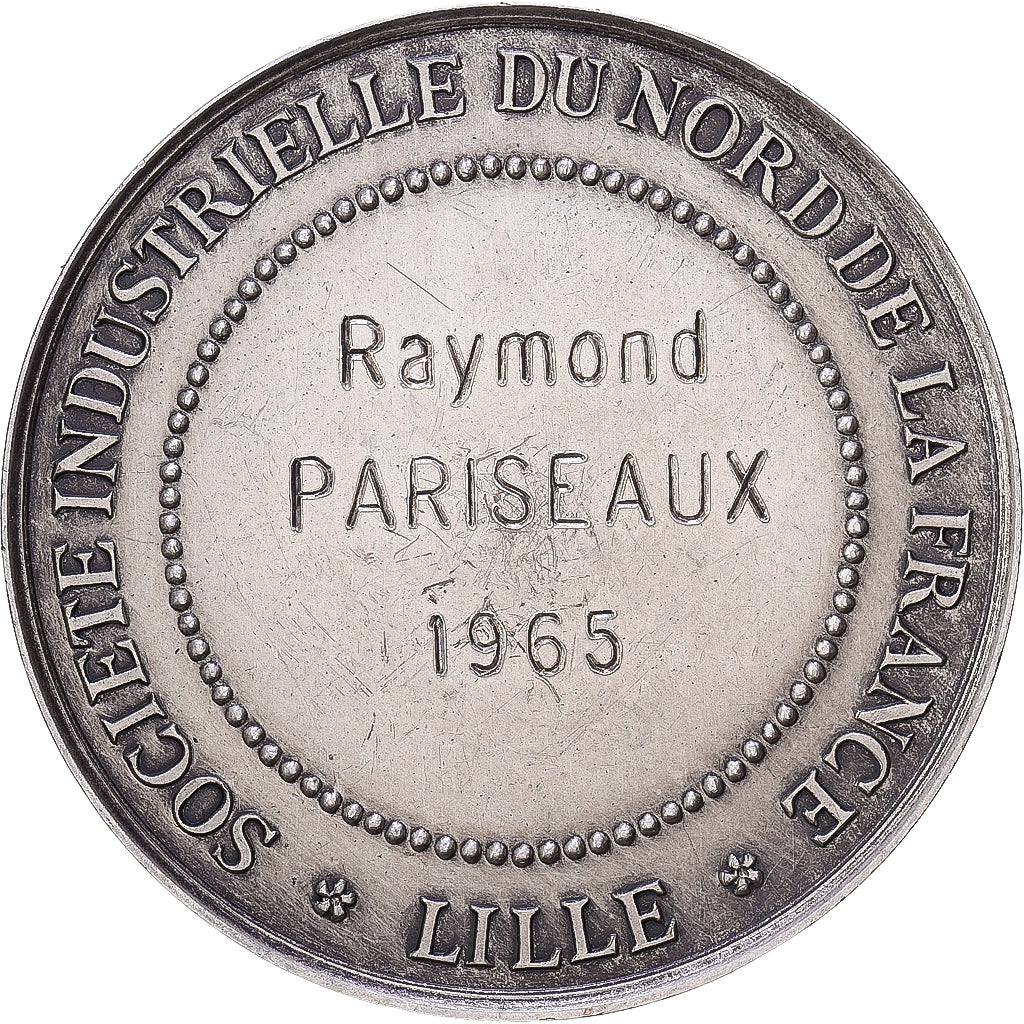 France, Médaille, Société Industrielle du Nord de la France, 1965, Argent