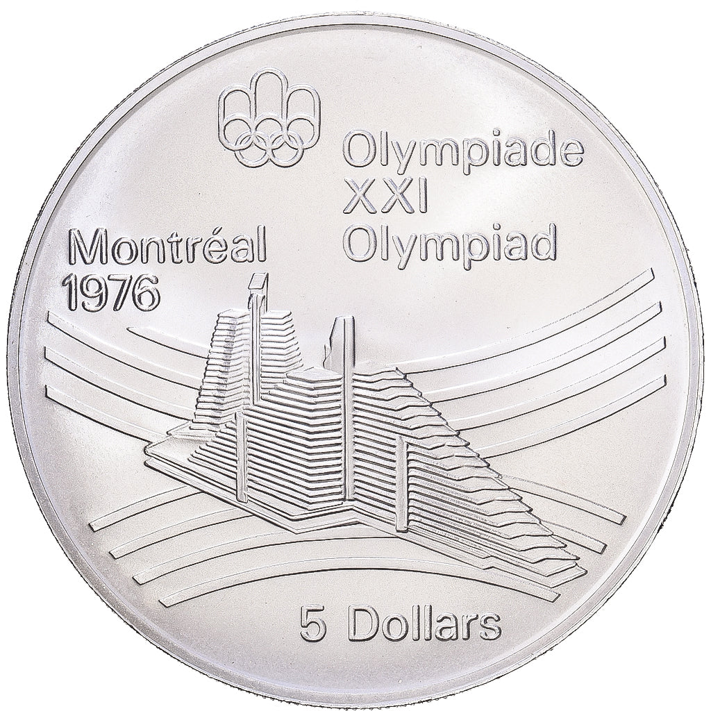 Canada, Élisabeth II, 5 Dollars, 1976, Royal Canadian Mint, Argent, FDC, KM:109