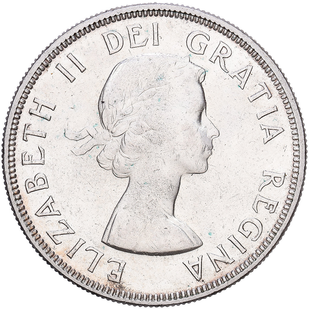 Canada, Elizabeth II, Dollar, 1954, Royal Canadian Mint, Silver, MS(60-62)