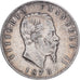 Itália, Vittorio Emanuele II, 5 Lire, 1875, Milan, Prata, EF(40-45), KM:8.3