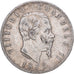 Itália, Vittorio Emanuele II, 5 Lire, 1875, Milan, Prata, EF(40-45), KM:8.3