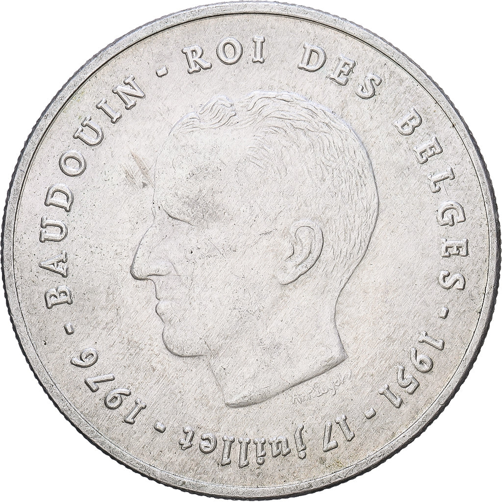 Bélgica, 250 Francs, 250 Frank, 1976, Brussels, Prata, EF(40-45), KM:157.1
