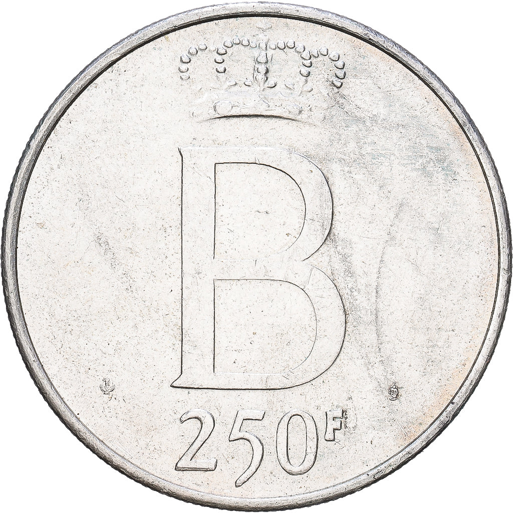 Belgia, 250 Francs, 250 Frank, 1976, Brussels, Srebro, EF(40-45), KM:157.1