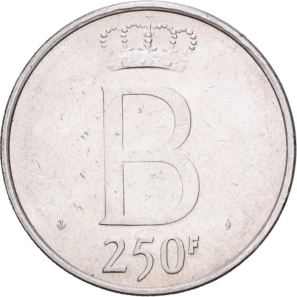 Belgium, 250 Francs, 250 Frank, 1976, Brussels, Silver, AU(50-53), KM:157.1