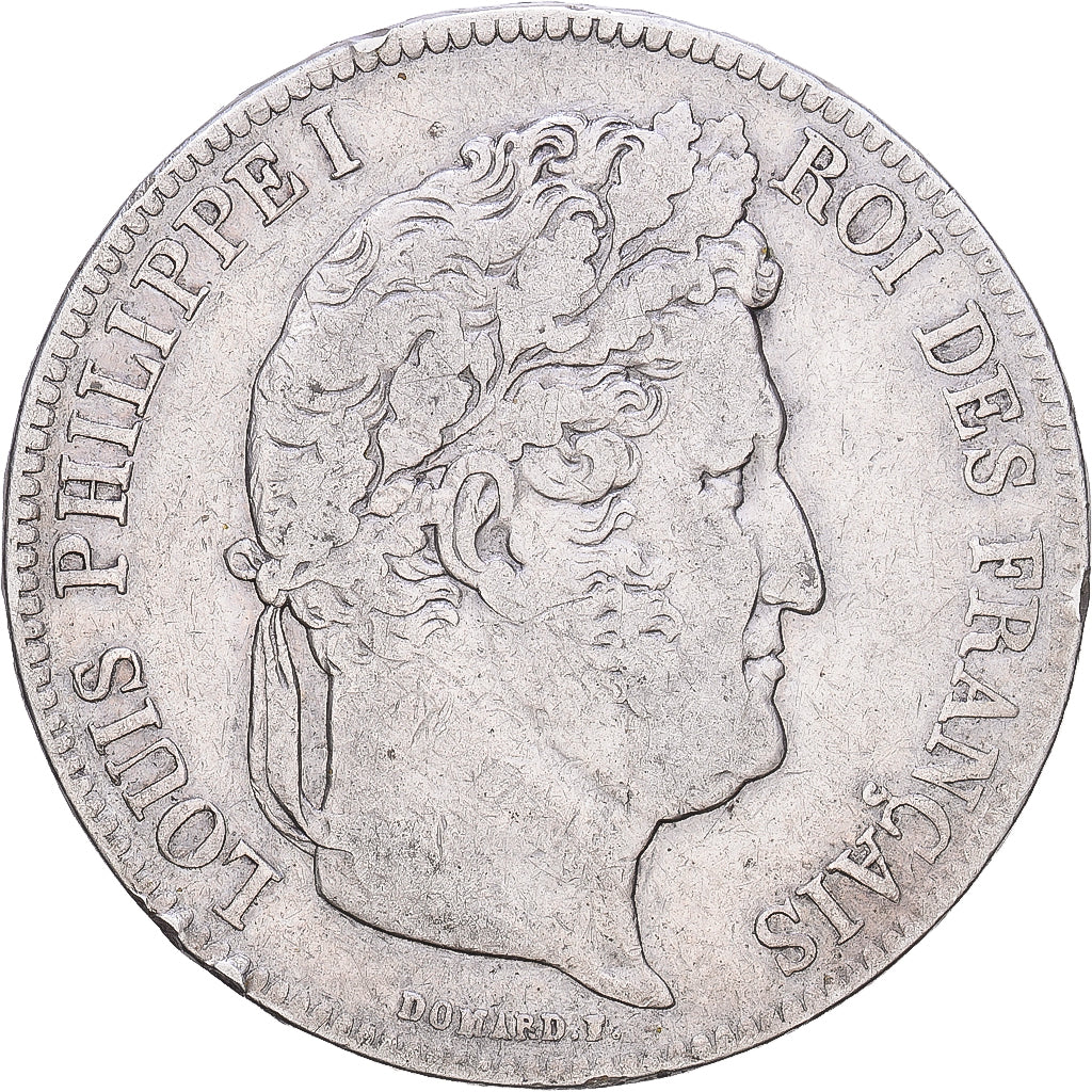 France, 5 Francs, Louis-Philippe, 1835, Rouen, Argent, TB+, Gadoury:678