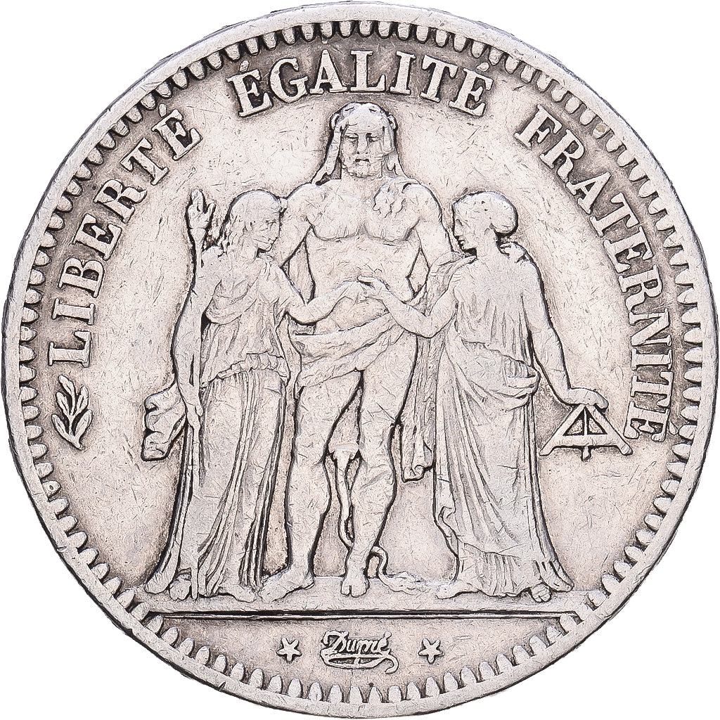 France, 5 Francs, Hercule, 1849, Paris, Silver, VF(30-35), KM:756.1
