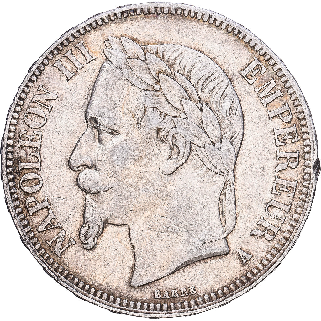 France, Napoléon III, 5 Francs, 1867, Paris, Argent, TTB, Gadoury:739, KM:799.1