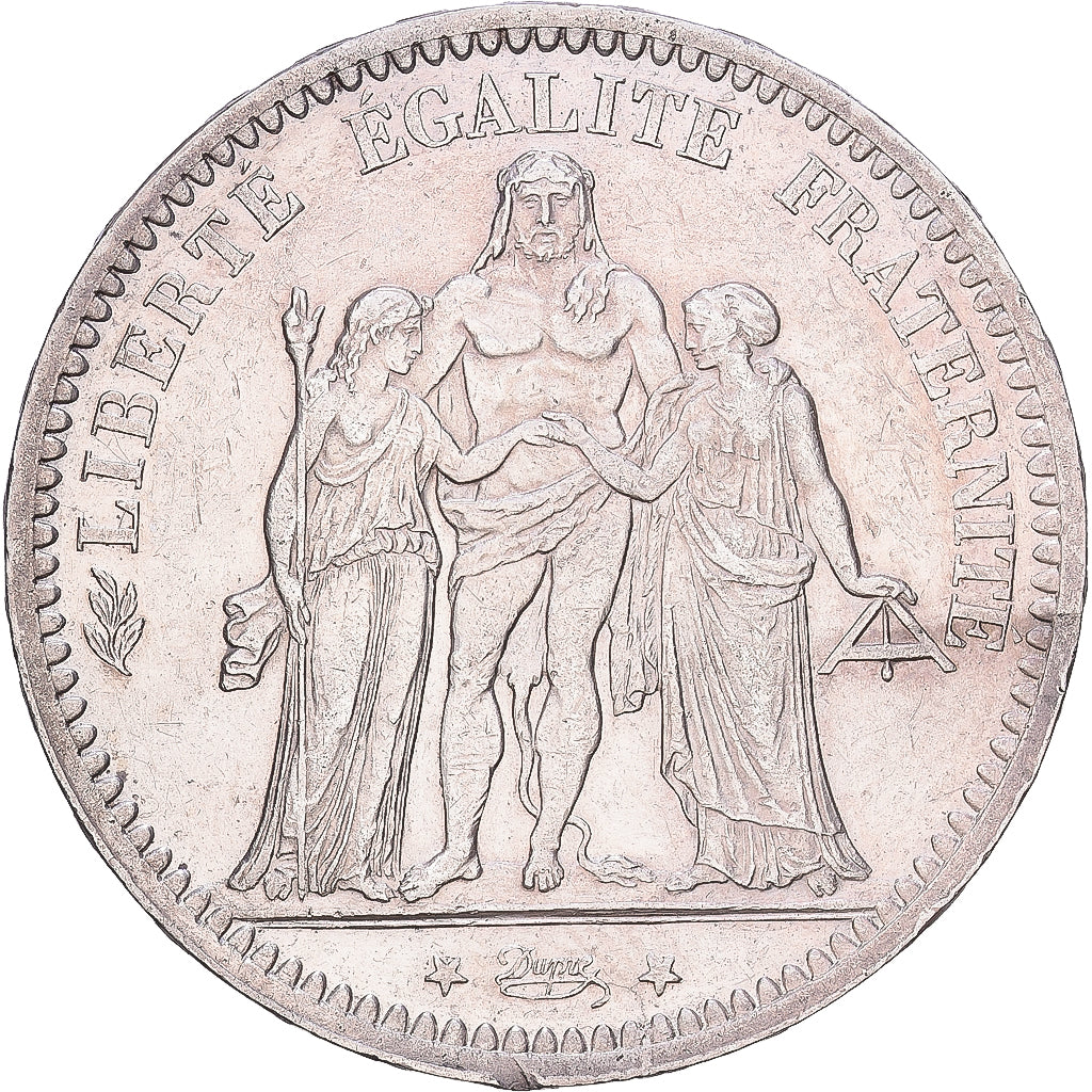 France, 5 Francs, Hercule, 1873, Paris, Argent, TTB+, Gadoury:745a, KM:820.2