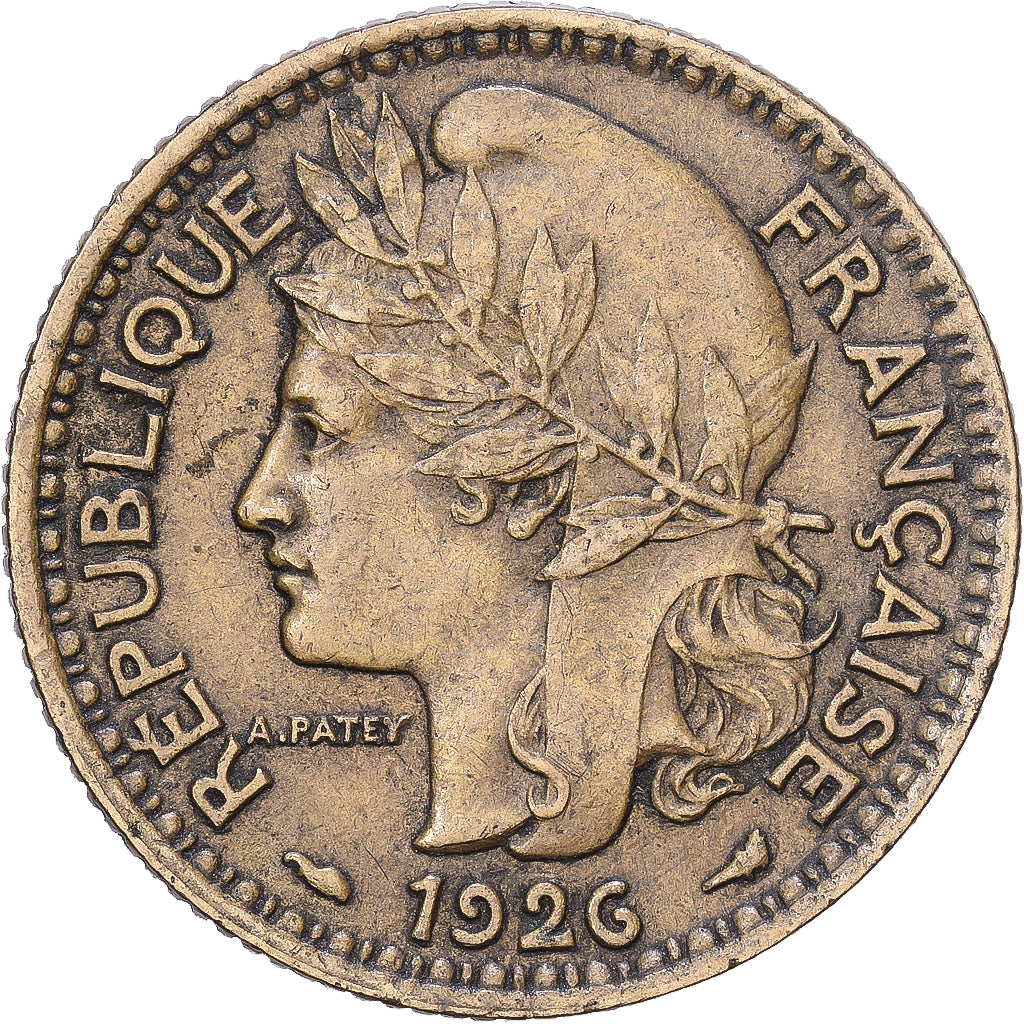 Munten, Kameroen, Franc, 1926, Paris, ZF, Aluminum-Bronze, KM:2, Lecompte:8