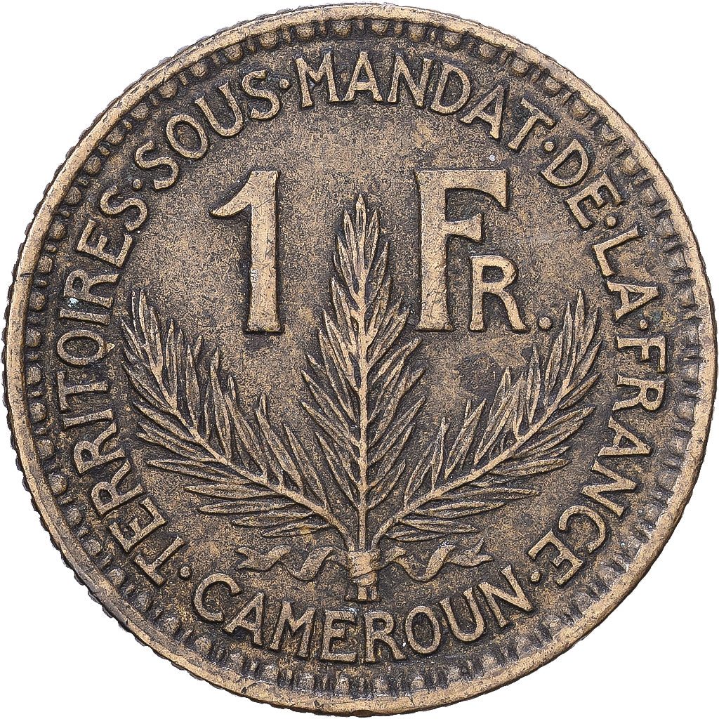 Munten, Kameroen, Franc, 1926, Paris, ZF, Aluminum-Bronze, KM:2, Lecompte:8