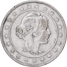Brazilië, 2000 Reis, 1924, Zilver, FR+, KM:526