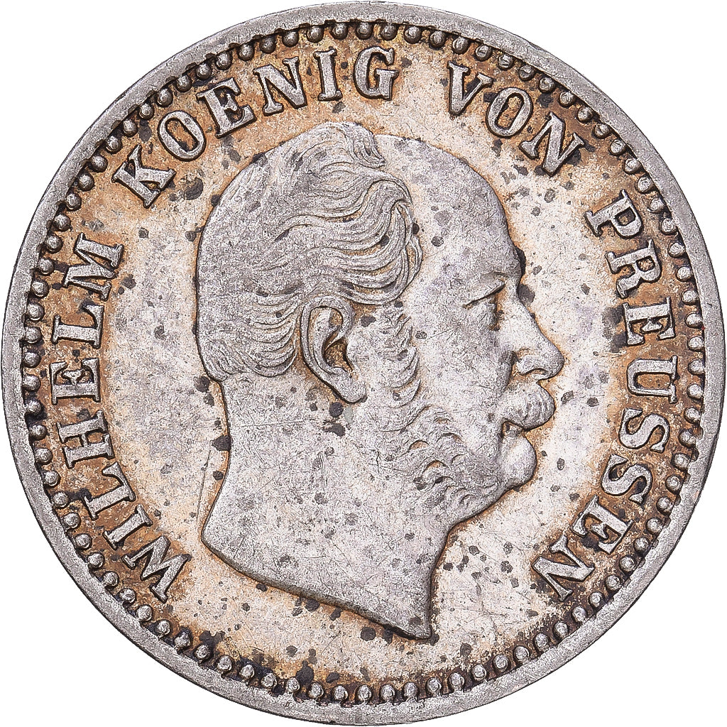 German States, PRUSSIA, Wilhelm I, 2-1/2 Silber Groschen, 1870, Berlin, Silver