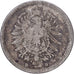 German Empire, Wilhelm I, 20 Pfennig, 1875, Munich, Silber, S, KM:5
