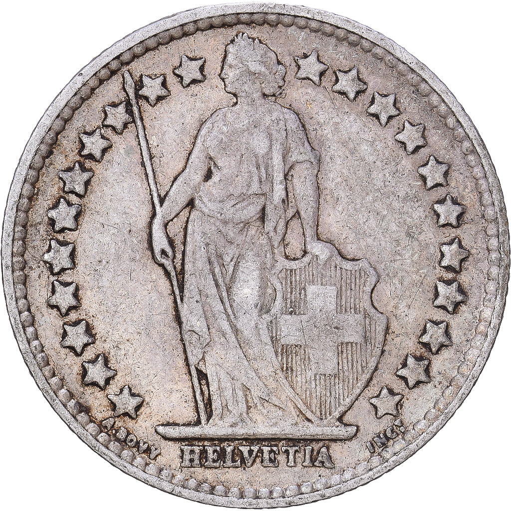 Suíça, 1/2 Franc, 1905, Bern, Prata, VF(30-35), KM:23