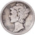 États-Unis, Dime, Mercury Dime, 1917, San Francisco, Argent, TB+, KM:140