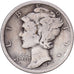 États-Unis, Dime, Mercury Dime, 1917, San Francisco, Argent, TB+, KM:140