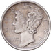 États-Unis, Dime, Mercury, 1918, Denver, Argent, TB+, KM:140