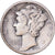 États-Unis, Dime, Mercury Dime, 1937, U.S. Mint, Argent, TB+, KM:140