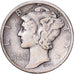 United States, Dime, Mercury Dime, 1937, U.S. Mint, Silver, VF(30-35), KM:140