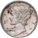 États-Unis, Dime, Mercury Dime, 1943, Philadelphie, Argent, TTB, KM:140