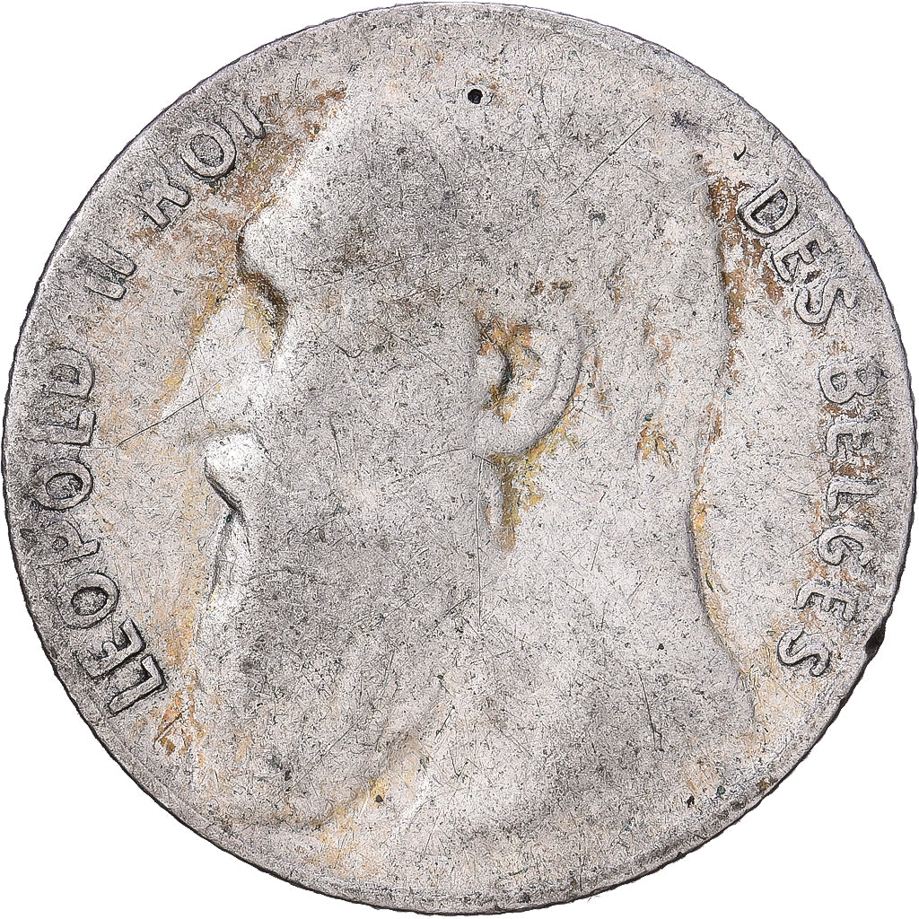 Belgique, Leopold II, 50 Centimes, 1901, Bruxelles, Argent, TB, KM:51