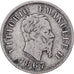Italie, Victor-Emmanuel II, 50 Centesimi, 1867, Milan, Argent, TB+, KM:14.2