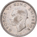 New Zealand, George VI, 6 Pence, 1945, London, Silver, VF(30-35), KM:8