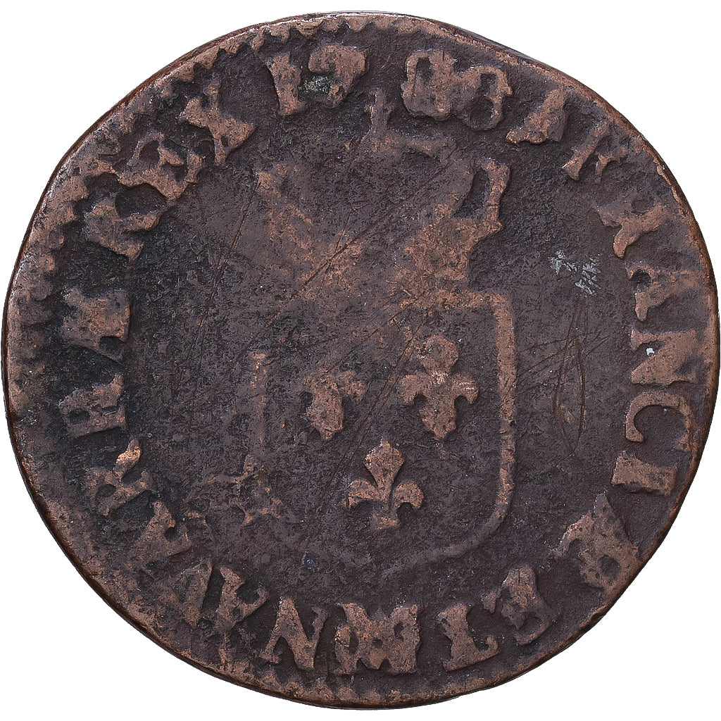 Francja, Louis XVI, 1/2 Sol, 1/2 Sol ou 1/2 sou, 1788, Marseilles, Miedź