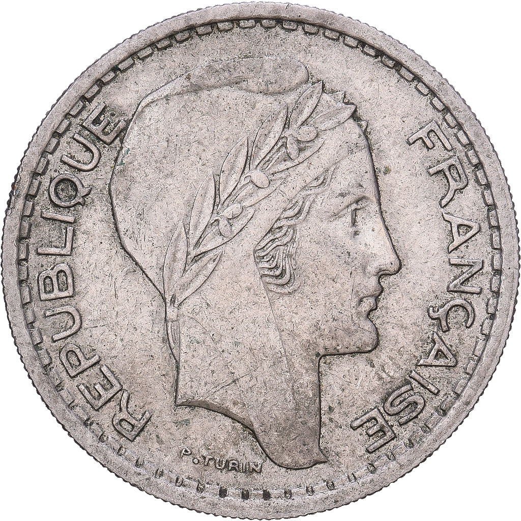 França, 10 Francs, Turin, 1948, Beaumont - Le Roger, Cobre-níquel, VF(20-25)