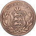 Guernsey, 8 Doubles, 1864, Heaton, Miedź, VF(20-25), KM:7