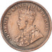 India-Brits, George V, 1/4 Anna, 1914, Bronzen, FR+, KM:512