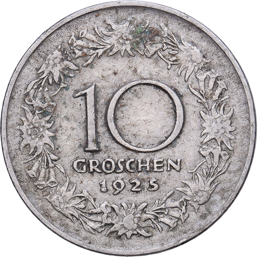 Österreich, 10 Groschen, 1925, Kupfer-Nickel, S+, KM:2838