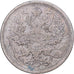 Rusland, Nicholas II, 20 Kopeks, 1905, Saint Petersburg, Zilver, FR, KM:20a.2