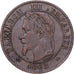 France, Napoléon III, 2 Centimes, Napoléon III, 1862, Bordeaux, Bronze, TTB