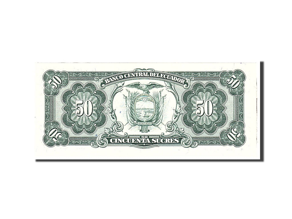 Banknote, Ecuador, 50 Sucres, 1988, 1988-11-22, KM:122a, UNC(65-70)