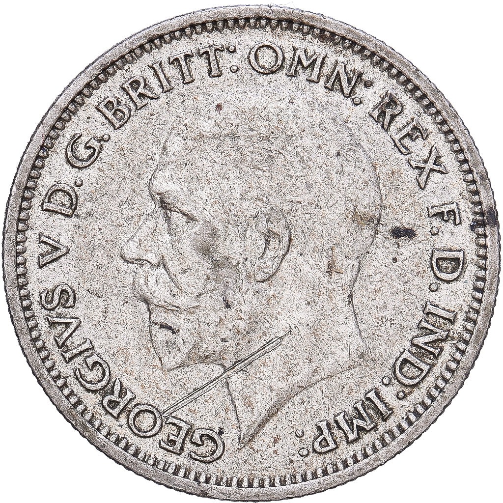 Great Britain, George V, 6 Pence, 1936, Silver, VF(30-35), KM:832