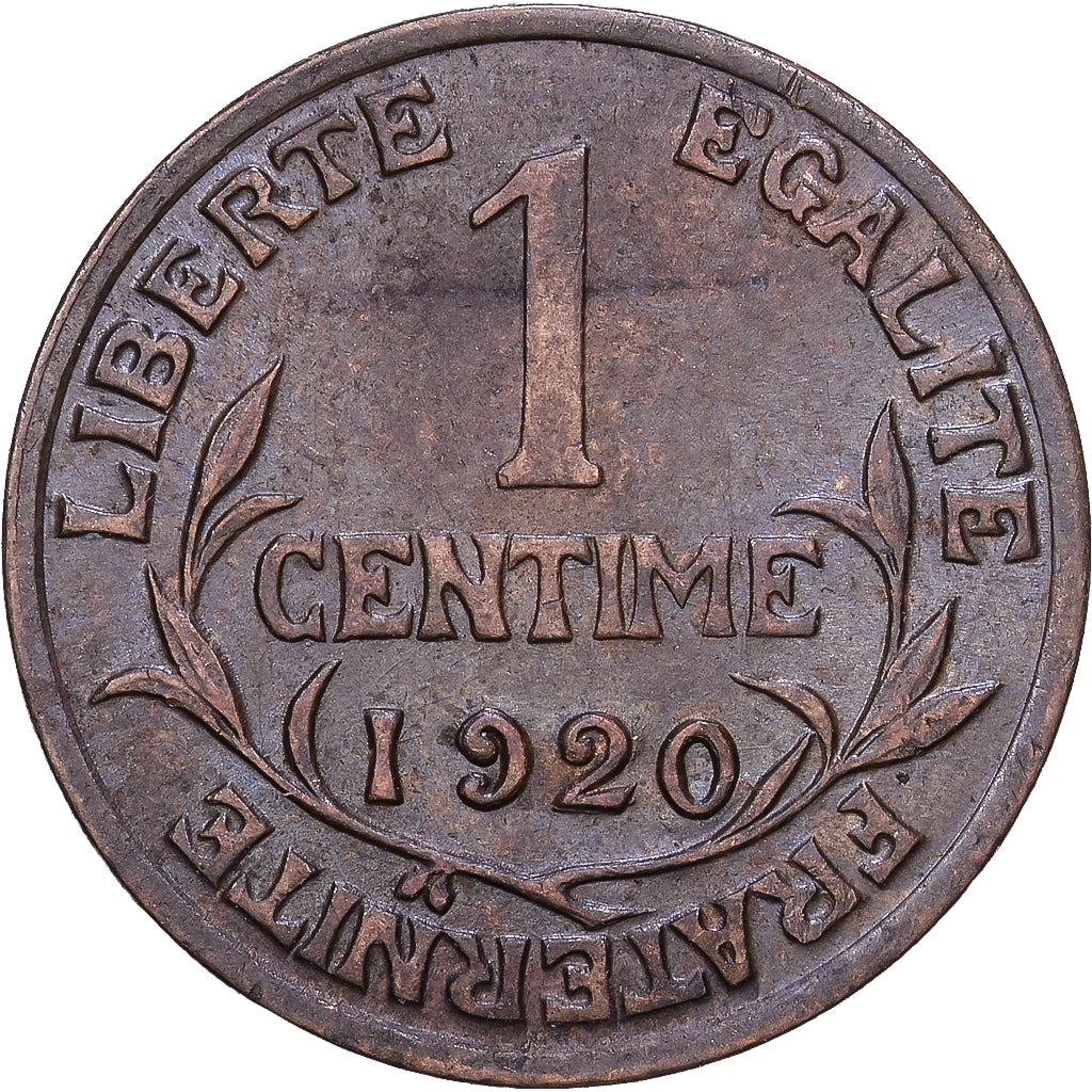 Münze, Frankreich, Dupuis, Centime, 1920, Paris, VZ, Bronze, KM:840, Gadoury:90