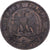Francia, Napoleon III, 2 Centimes, 1855, Paris, Dog, Bronzo, MB+, Gadoury:103