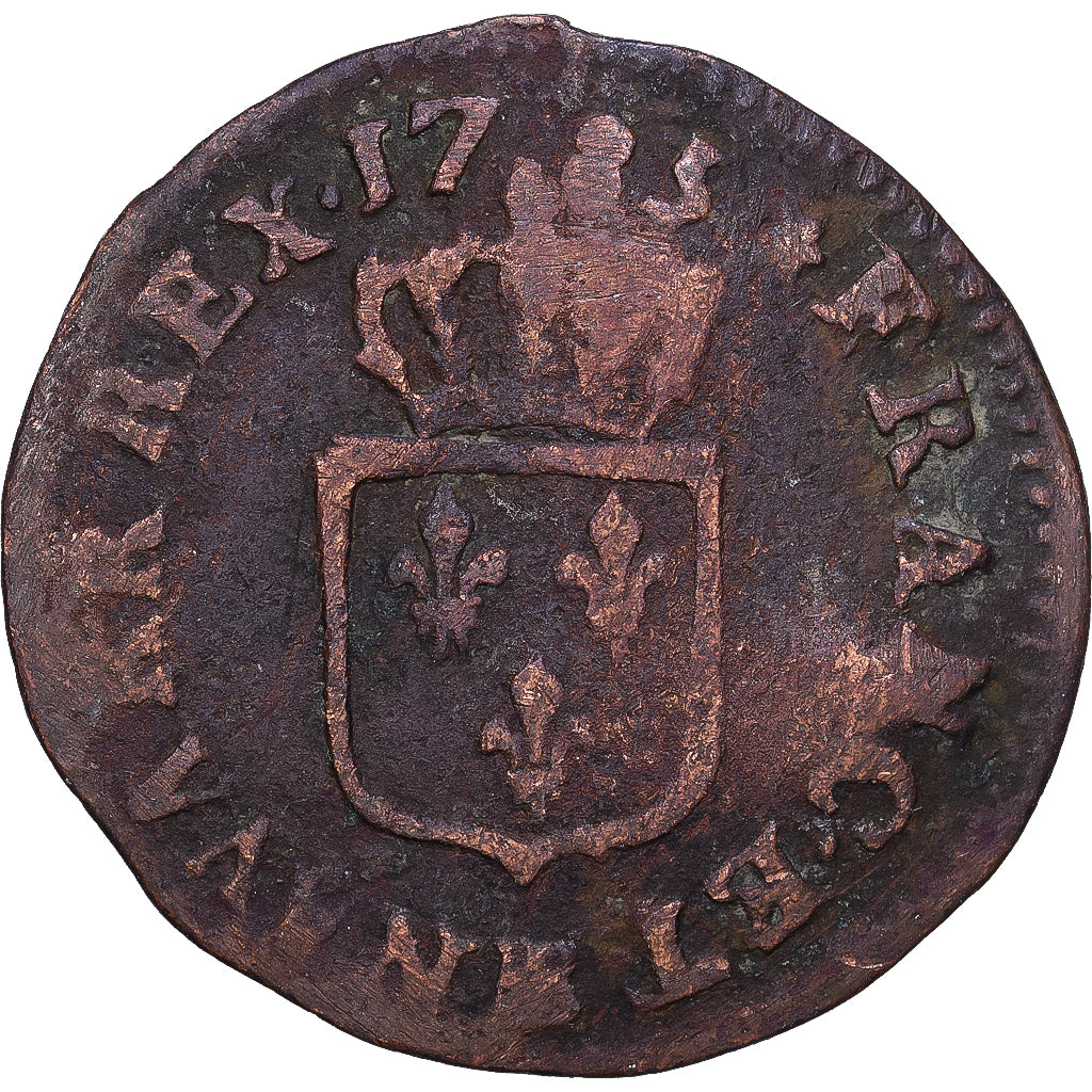 Frankreich, Louis XVI, Liard, 1785, Strasbourg, VF(20-25), Copper, KM:585.4
