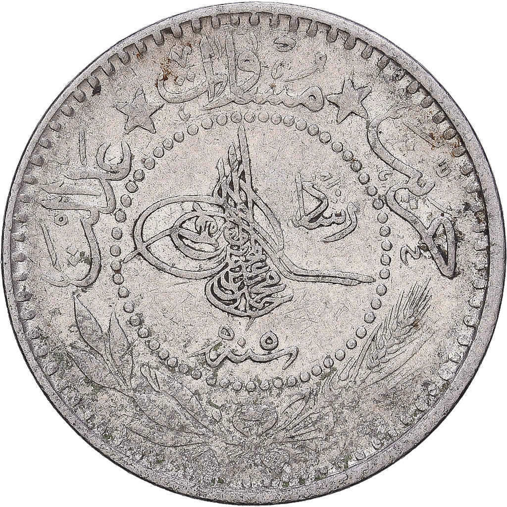 Turquie, Mehmed V, 10 Para, 1915/AH 1327, Nickel, TTB