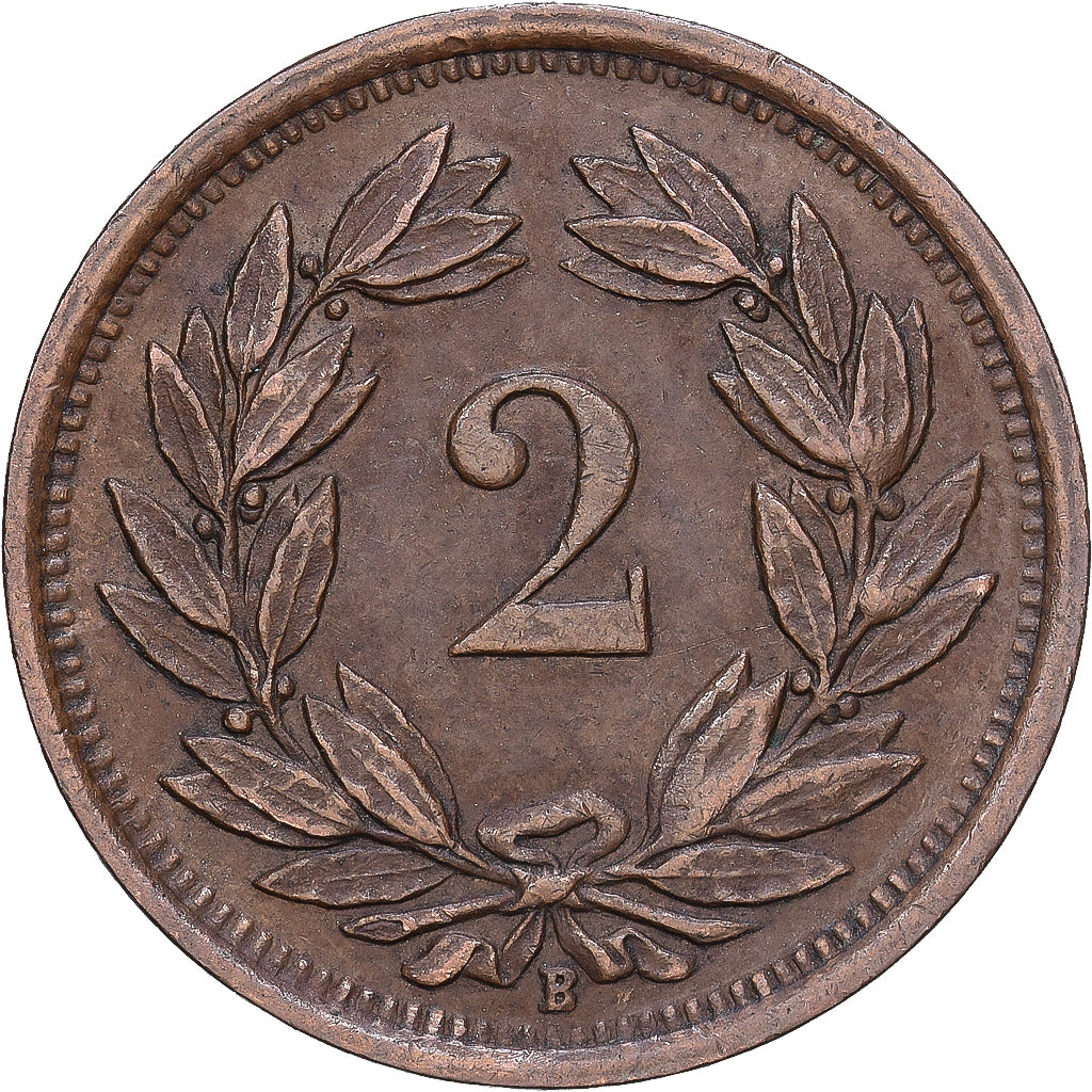 Moneta, Szwajcaria, 2 Rappen, 1941, Bern, EF(40-45), Bronze, KM:4.2a